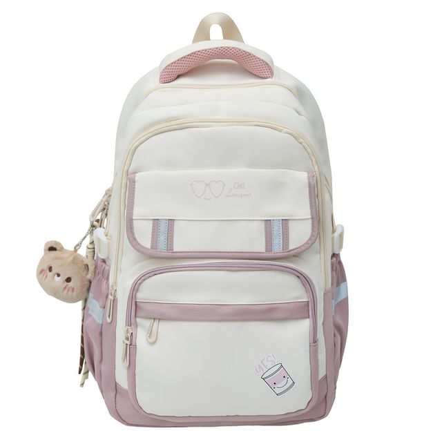 Print Laptop Set Charm Backpack Cartoon / Nylon Bag