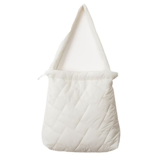 Drawstring Tote Plain Quilted Bag