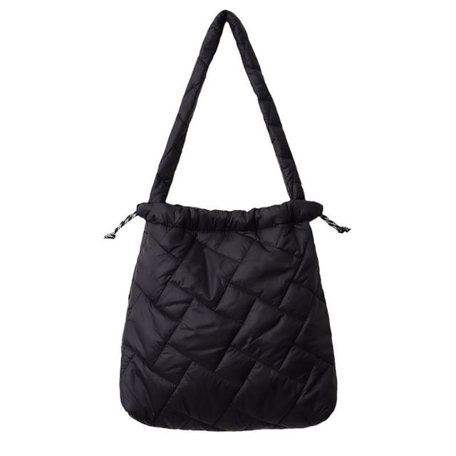 Tote Drawstring Plain Quilted Bag
