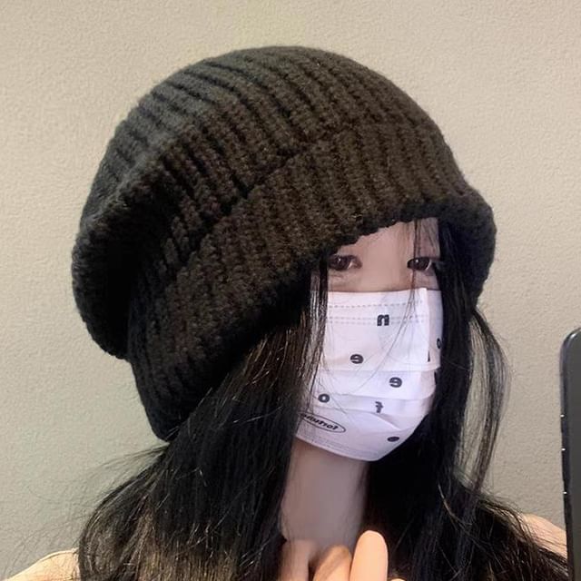 Ribbed Beanie Plain