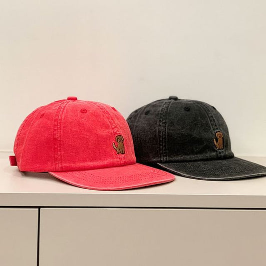 Embroidered Cap Dog