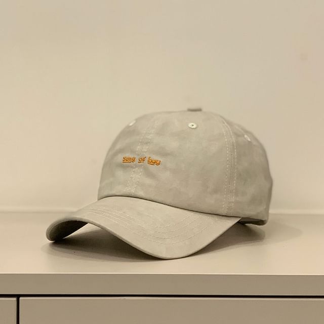 Letter Embroidered Cap