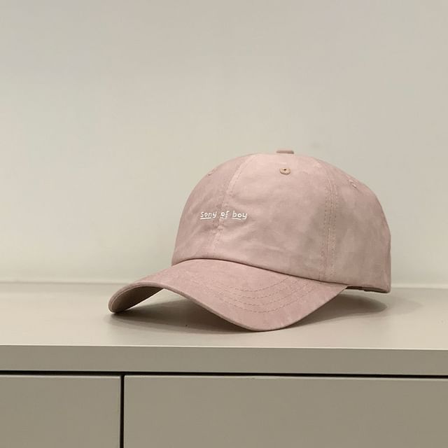Letter Embroidered Cap