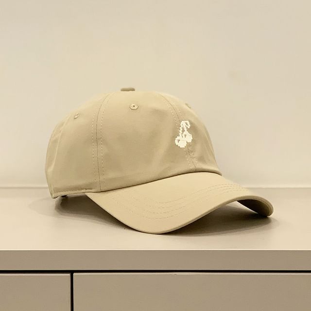 Cap Cherry Embroidered