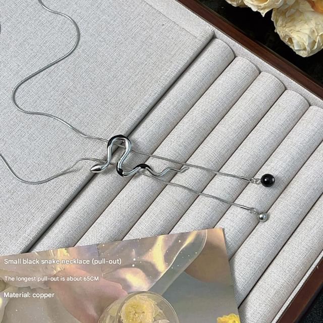 Pendant Alloy Lariat Snake Necklace