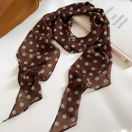 Polka Scarf Dot Narrow