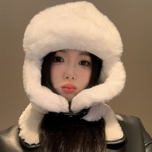 Plain Trapper Hat Fleece