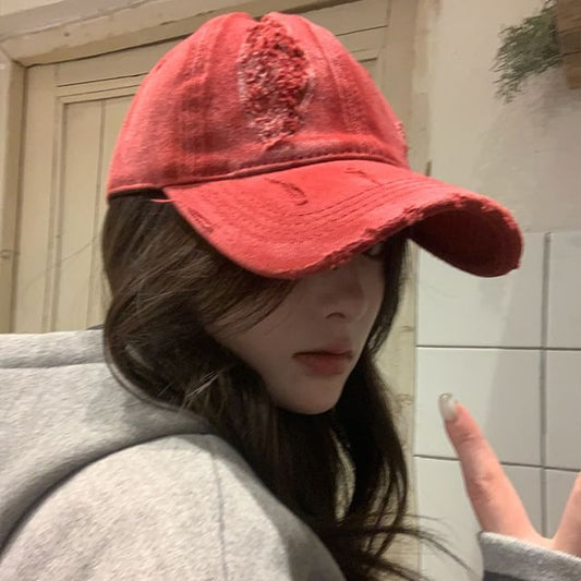 Baseball Distressed Plain Cap