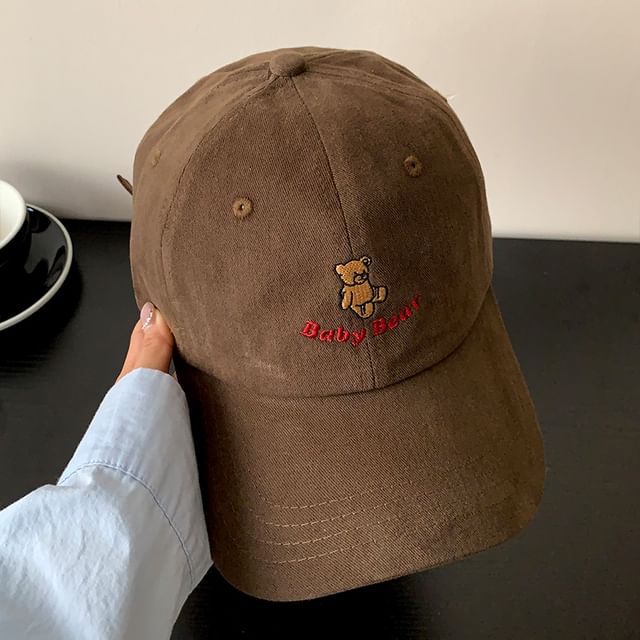 Bear Cap Baseball Embroidered