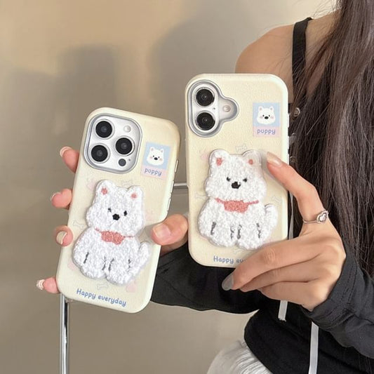 Dog Embroidered Case Phone