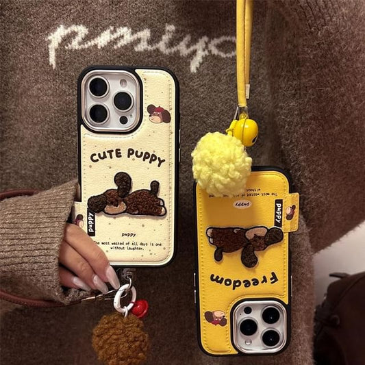 Embroidered Set Strap Dog Phone / Case