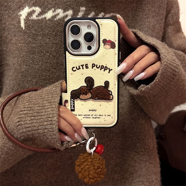 Embroidered Set Strap Dog Phone / Case