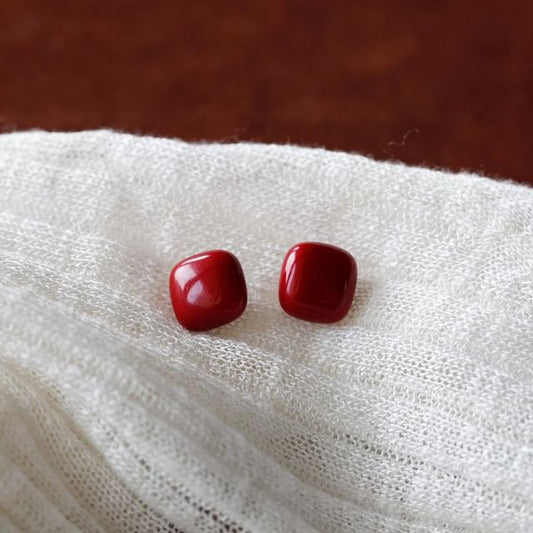 Silver Stud 925 Earring Sterling Square