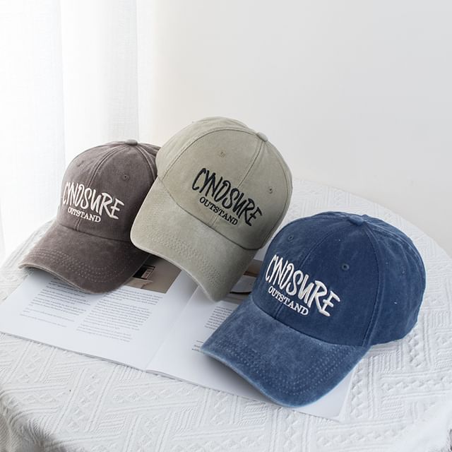 Washed Cap Lettering