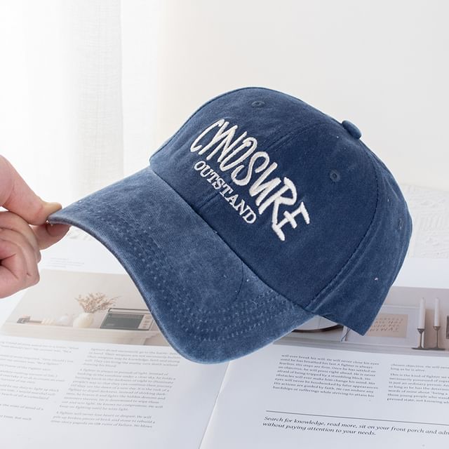Washed Cap Lettering