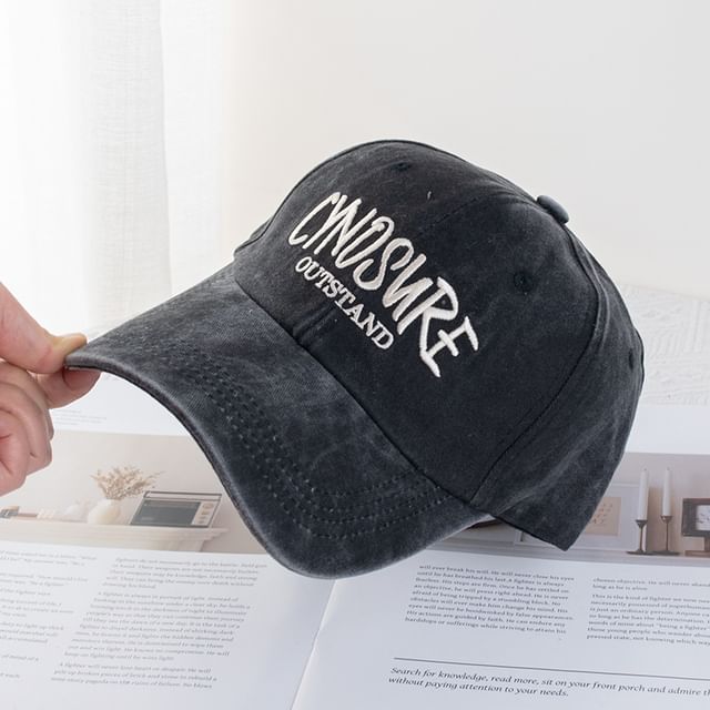 Washed Cap Lettering