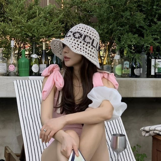 Hat Bucket Lettering Crochet