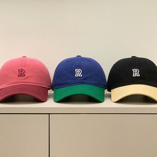 Embroidered Tone Two Cap Lettering Baseball