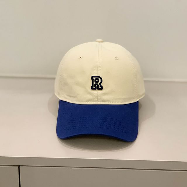 Embroidered Tone Two Cap Lettering Baseball