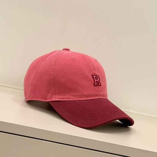 Embroidered Tone Two Cap Lettering Baseball