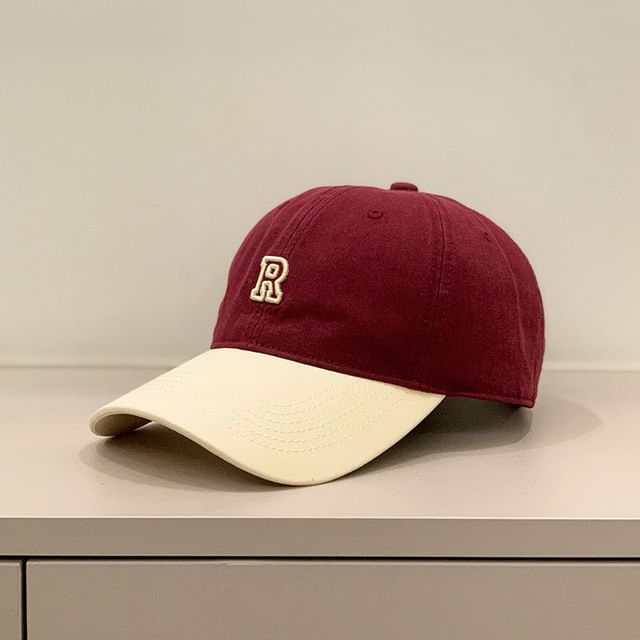 Embroidered Tone Two Cap Lettering Baseball