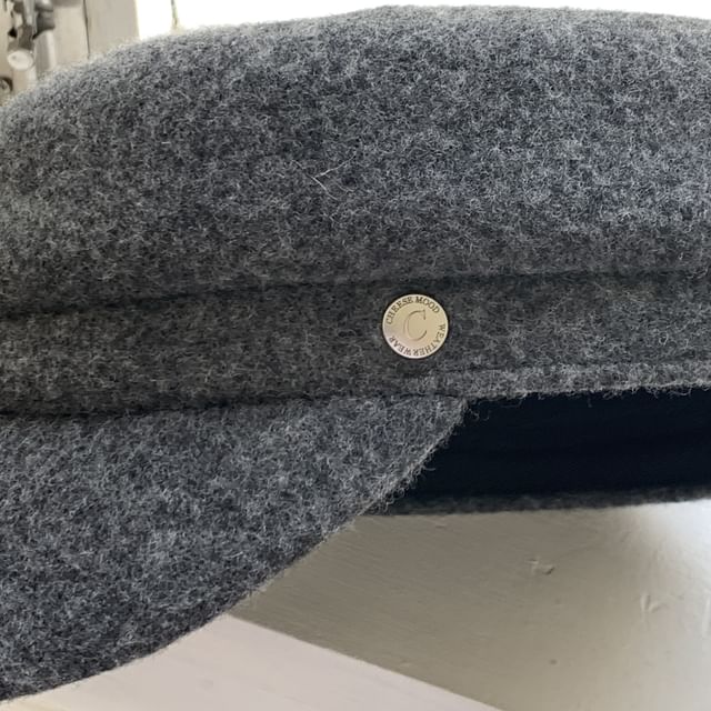 Buttoned Newsboy Cap