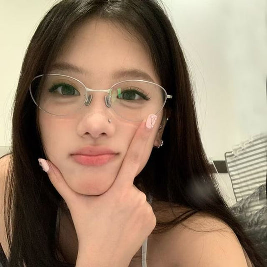Thin Eyeglasses Frame Oval