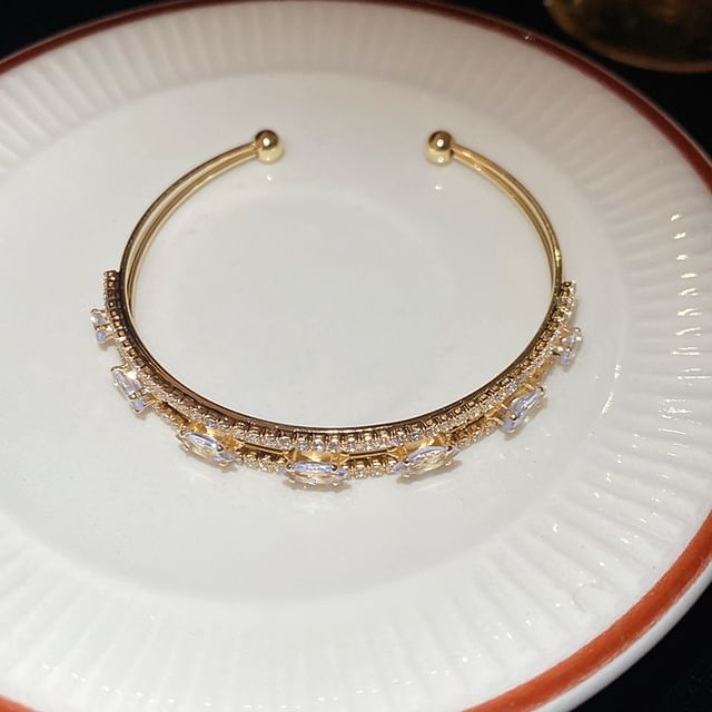 Open Bangle Rhinestone