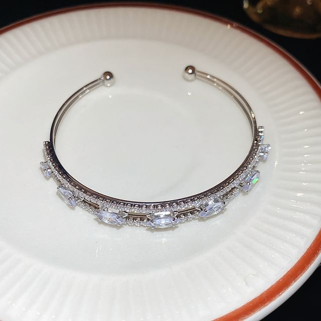 Open Bangle Rhinestone
