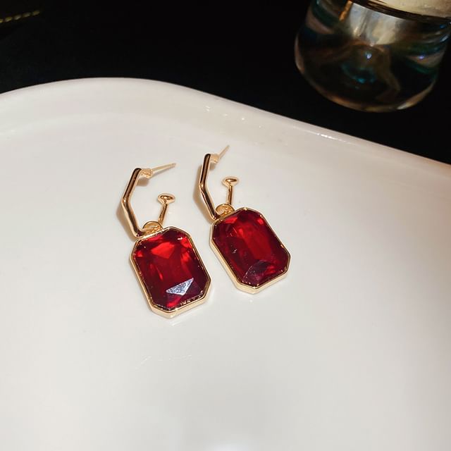 Hoop Necklace Earring / Pendant Drop Rhinestone