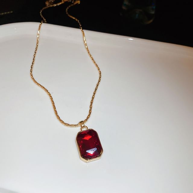 Hoop Necklace Earring / Pendant Drop Rhinestone