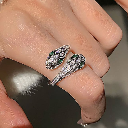 Ring Snake Rhinestone Open