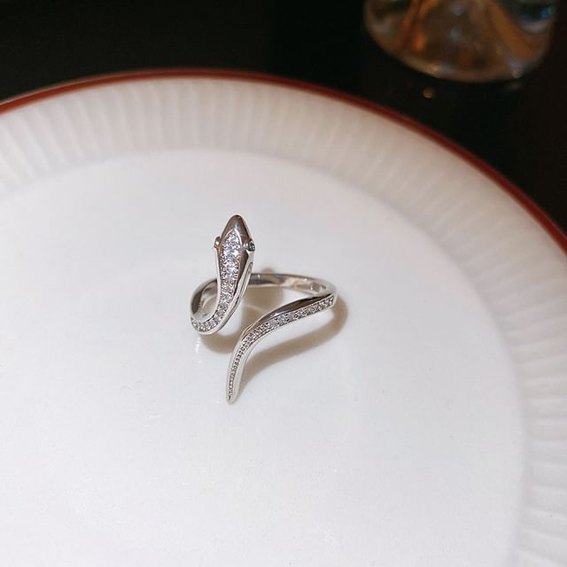 Ring Snake Rhinestone Open