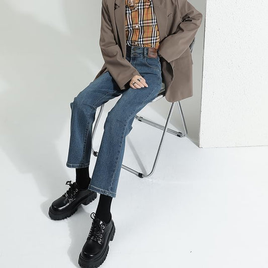 Designs) High Washed Waist Jeans Straight Leg (Various