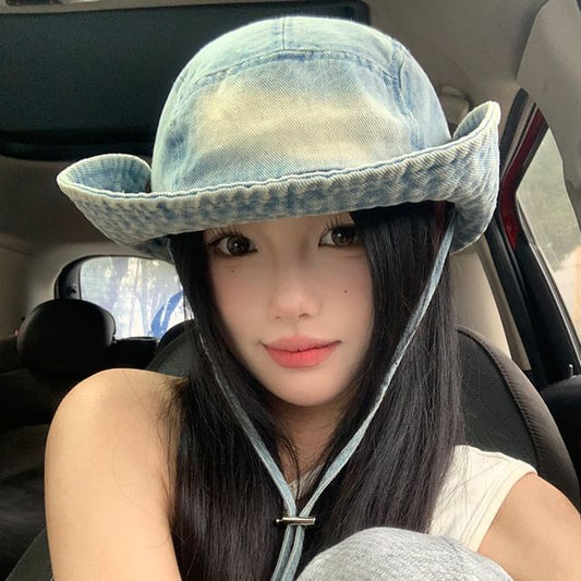 Washed Hat Denim Boonie