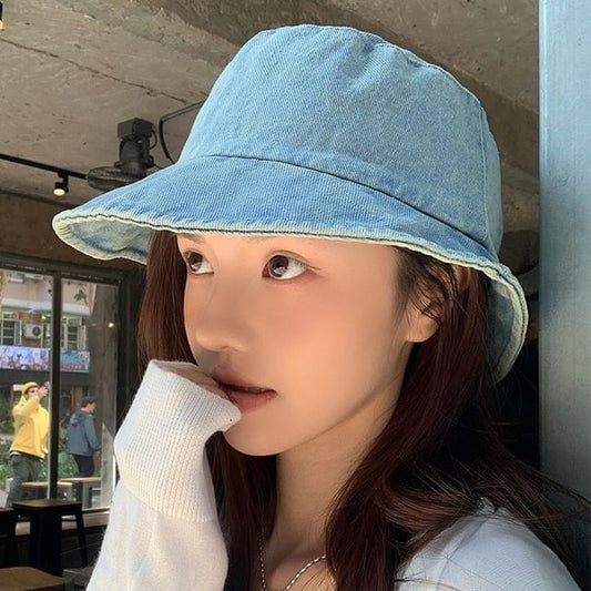 Bucket Denim Washed Hat
