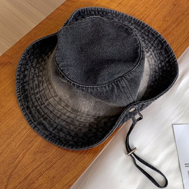 Washed Hat Denim Boonie
