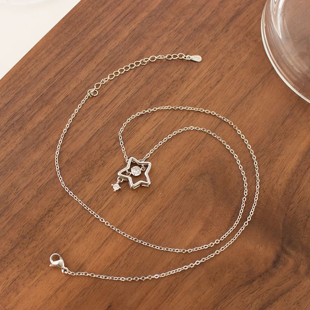 Necklace Pendant Star Pearl Faux Rhinestone /