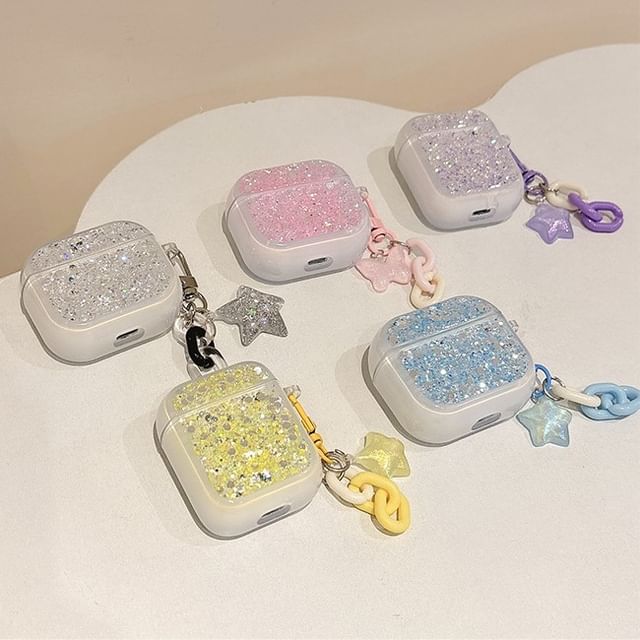 Pro Skin AirPods Sequined with Charm / Designs) (Various Case Earphone