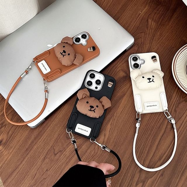 Case Strap Puffed Bear Phone with