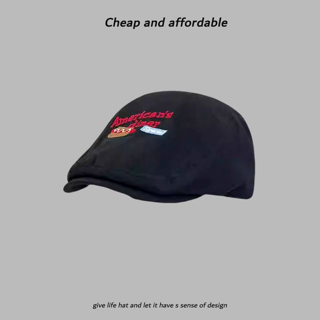 Hat Cartoon Newsboy Embroidery