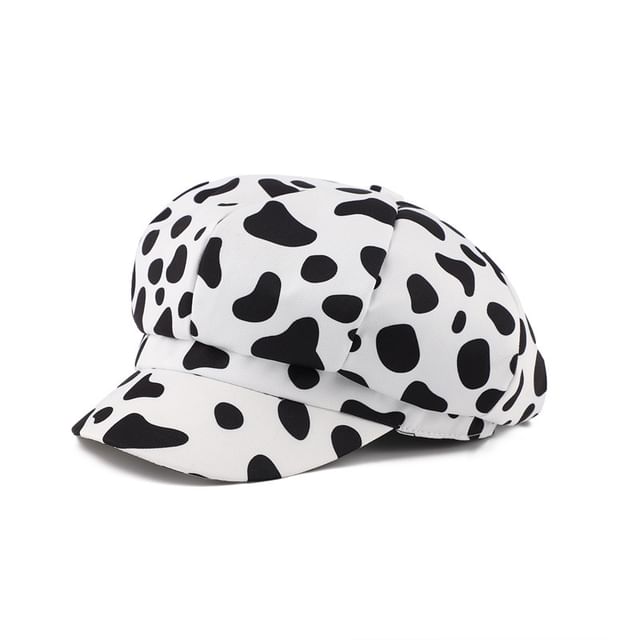 Newsboy Animal Print Cap