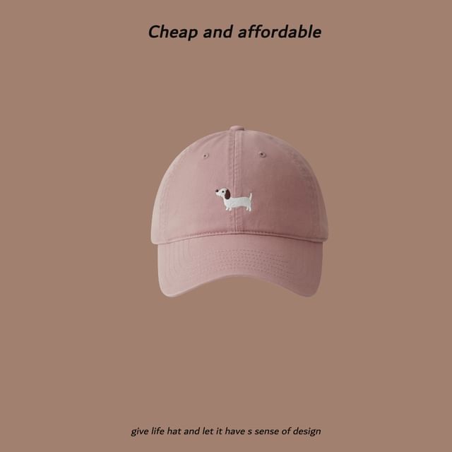 Cap Embroidered Dog Baseball