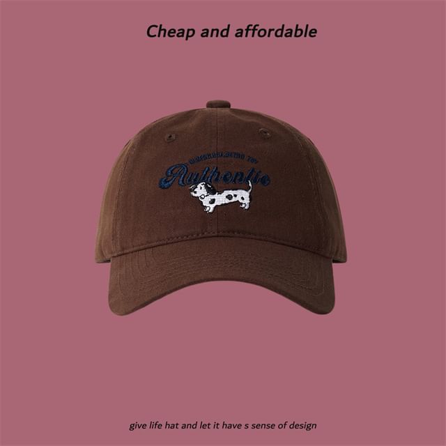 Embroidered Dog Cap Baseball