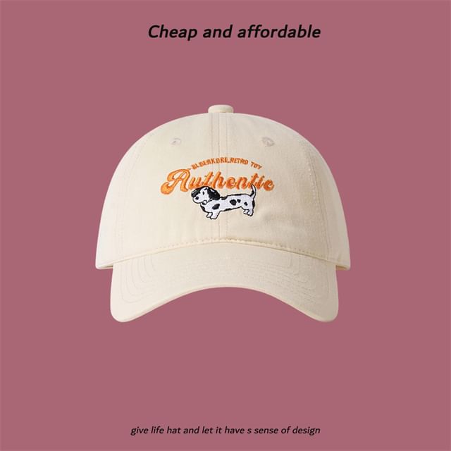 Embroidered Dog Cap Baseball