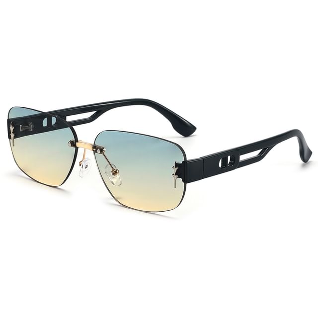 Rimless Sunglasses Rectangle