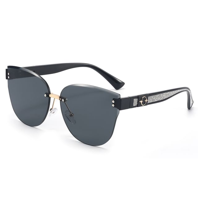 Oval Rimless Sunglasses