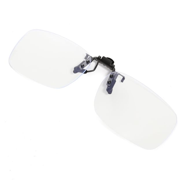 On Square Clip Glasses Rimless