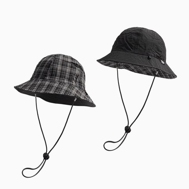 Applique Hat Plaid Boonie