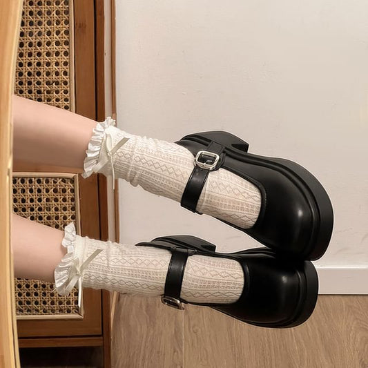 Jane Shoes Mary Plain Platform